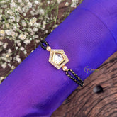 Vriksham Elegant Kundan Style CZ Charm Mangalsutra Bracelet-G18794